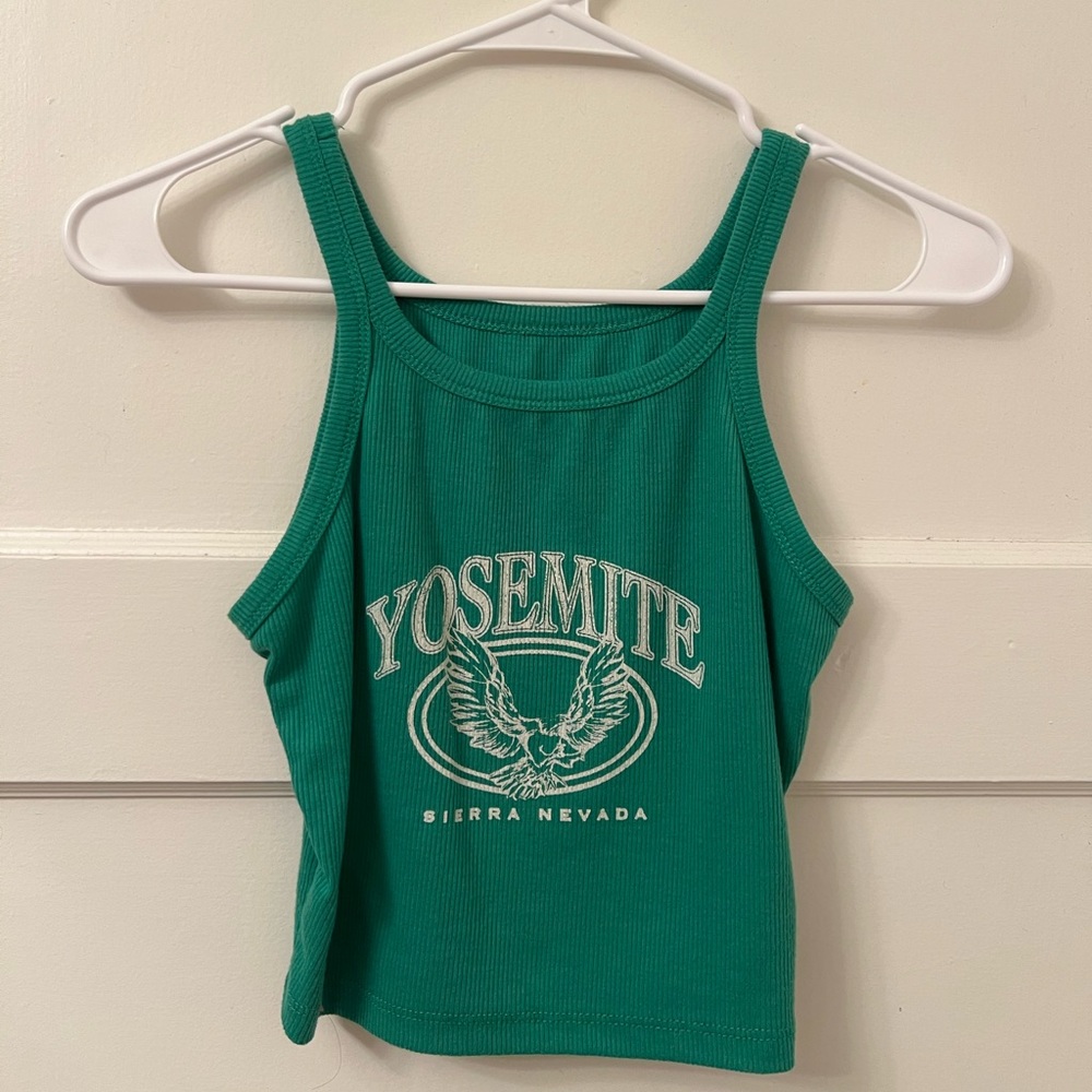 Green Yosemite tank